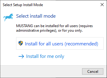 Installationsmodus
