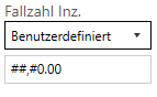 Benutzerdefinierte Kennzahlformatierung